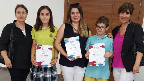 İzmir İl Milli Eğitim Müdürlüğünden Aktif Dyned Kullanan Öğrencilerimize Ödül Töreni