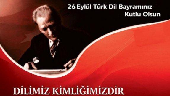 Konak İlçe Milli Eğitim Müdürü Serdal ŞİMŞEKin Türk Dil Bayramı Mesajı