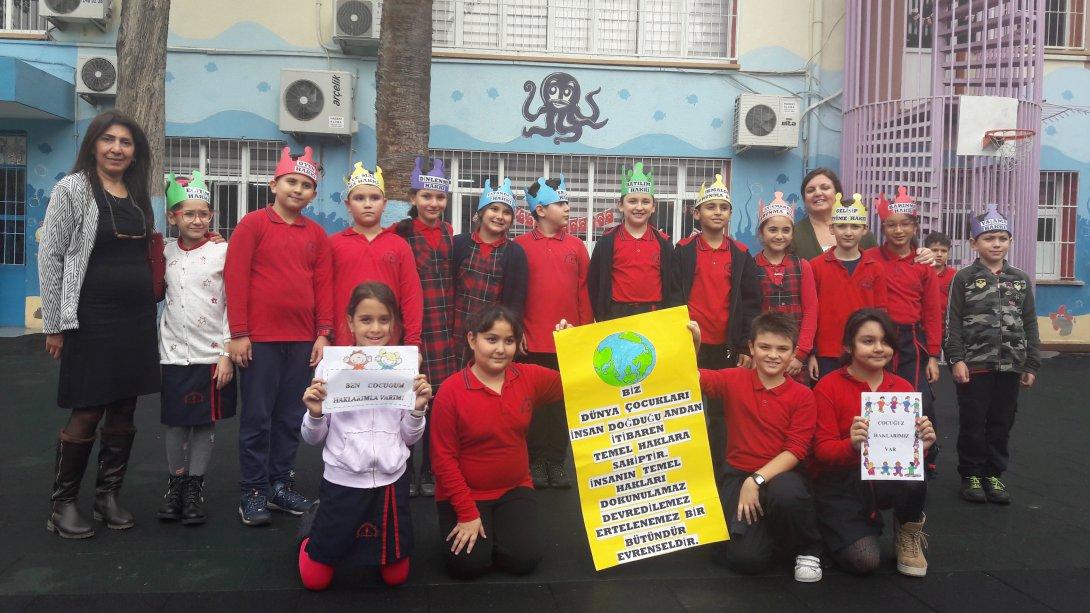 20 Kasım Dünya Çocuk Hakları Günü Mehmet Akif Ersoy İlkokulu nda kutlandı.